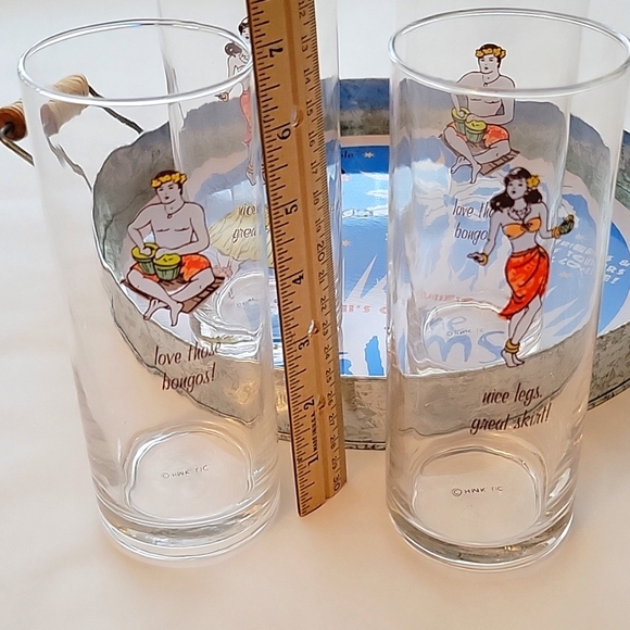 Vintage Hallmark Tray & 4 Glasses Never Used 😉 Offers Welcome - Picture 3 of 14